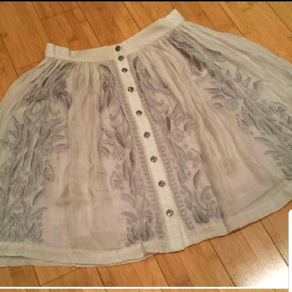 Anthropologie Dresses & Skirts - Anthro- Line & Dot silk, hand embroidered …